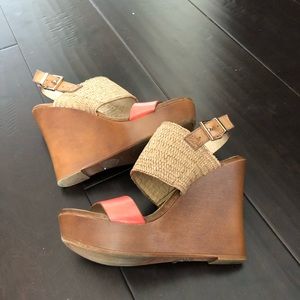 Aldo color block wedges